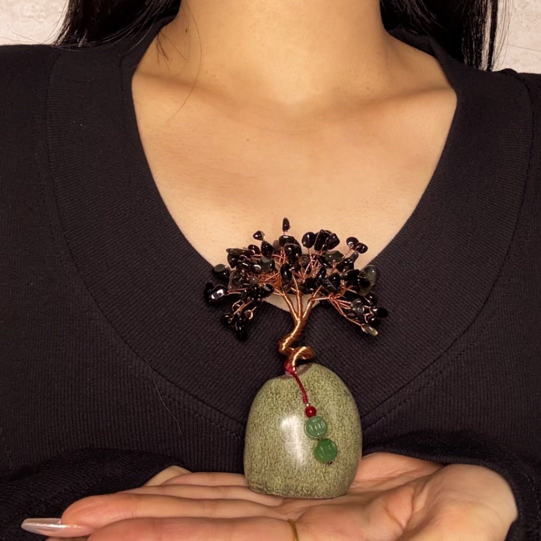 Arbre de Vie Miniature en Pierres Naturelles – Feng Shui Déco - Biloria