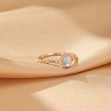 Bague Aigue marine Argent 925 - Pierre naturelle Bienveillance - Biloria