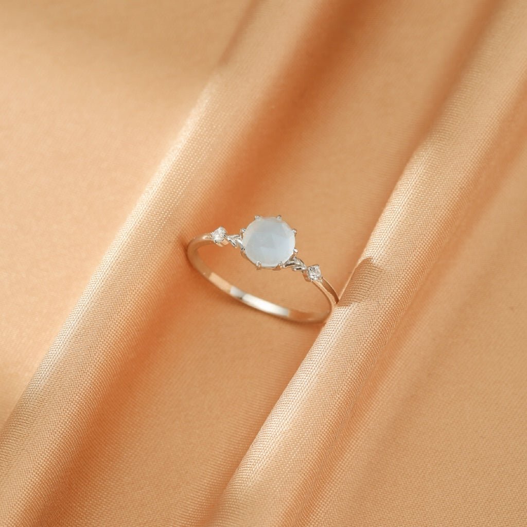 Bague Aigue Marine en Argent 925 pour la Sérénité au Quotidien - Biloria