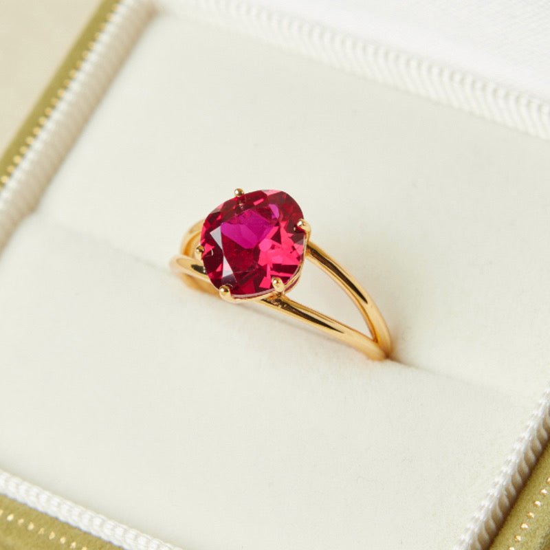 Bague Cornaline Argent Plaqué Or – Vitalité et Créativité - Biloria