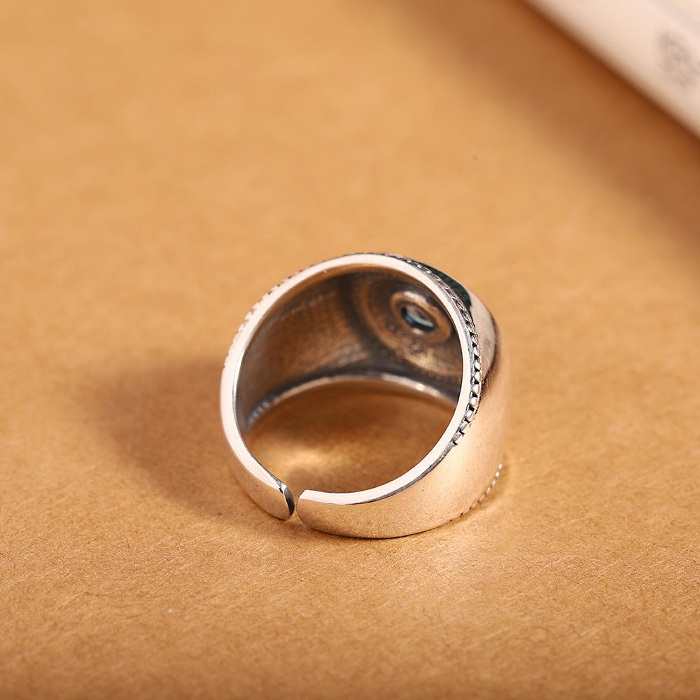 Bague Homme Mauvais Œil Argent 925 – Protection et Style - Biloria