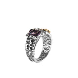 Bague Homme Zircon Bleu ou Violet – Argent 925 - Biloria