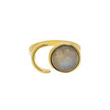 Bague Labradorite Aura Sombre – Bijou Argent Protection - Biloria