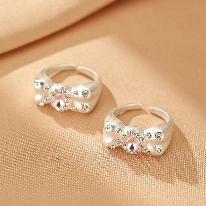 Bague Ruban Étoilé Enfant Argent – Bijou Ajustable Zircon - Biloria