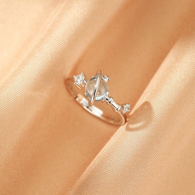 Bague Topaze Univers Enchanté en Argent S925 - Biloria
