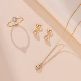 Boucles d'Oreilles Opale Blanche Brume Étoilée Argent Plaqué Or - Biloria