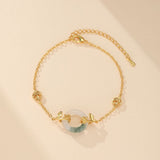 Bracelet Jade Carpe Koï Plaqué Or – Abondance et Prospérité - Biloria