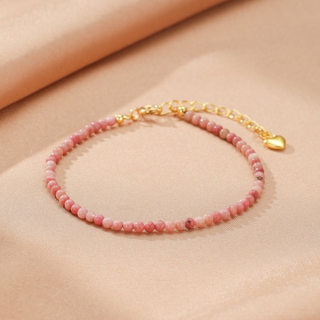 Bracelet Rhodonite Perles Roses Douces - Biloria